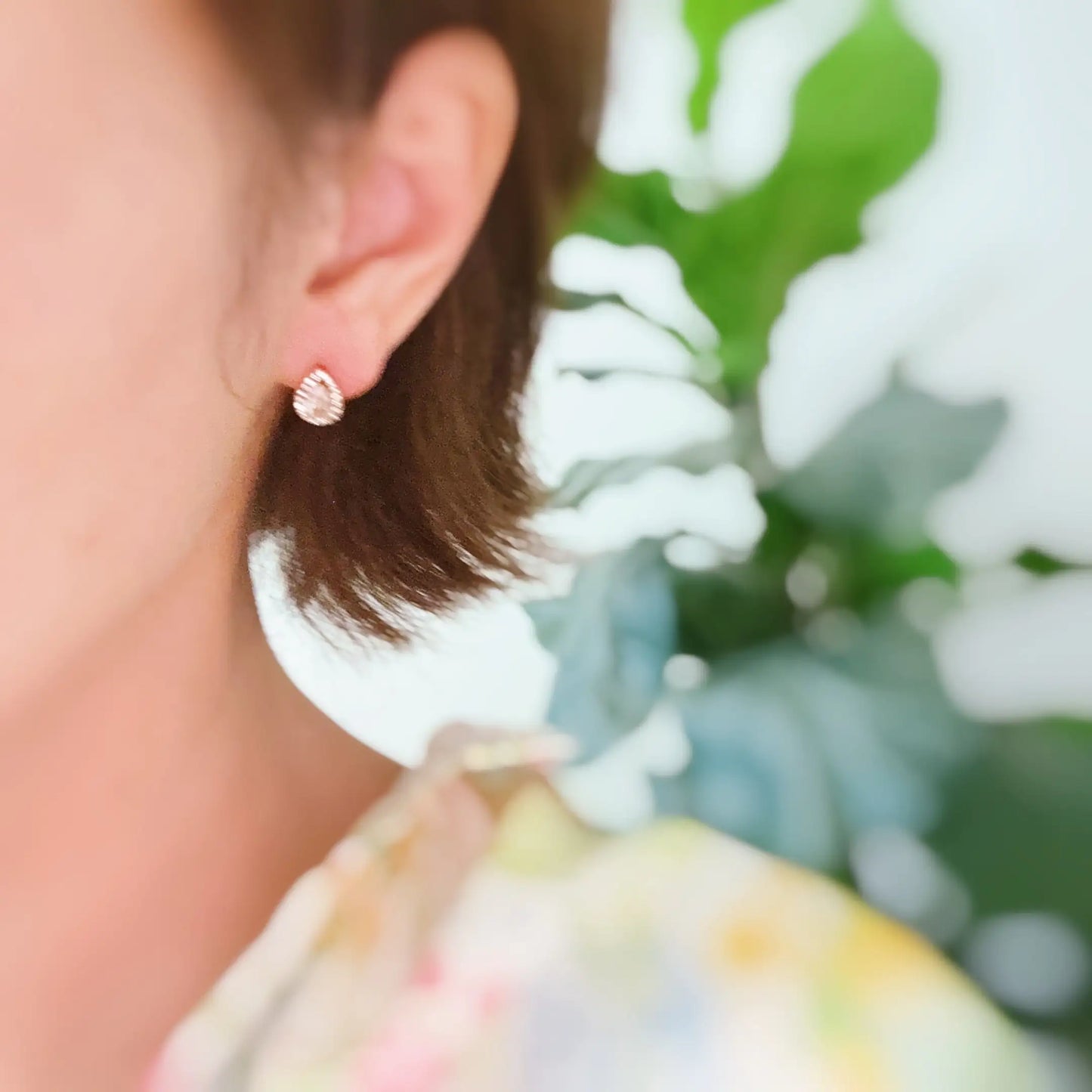 Vintage Crusted Stud Earrings