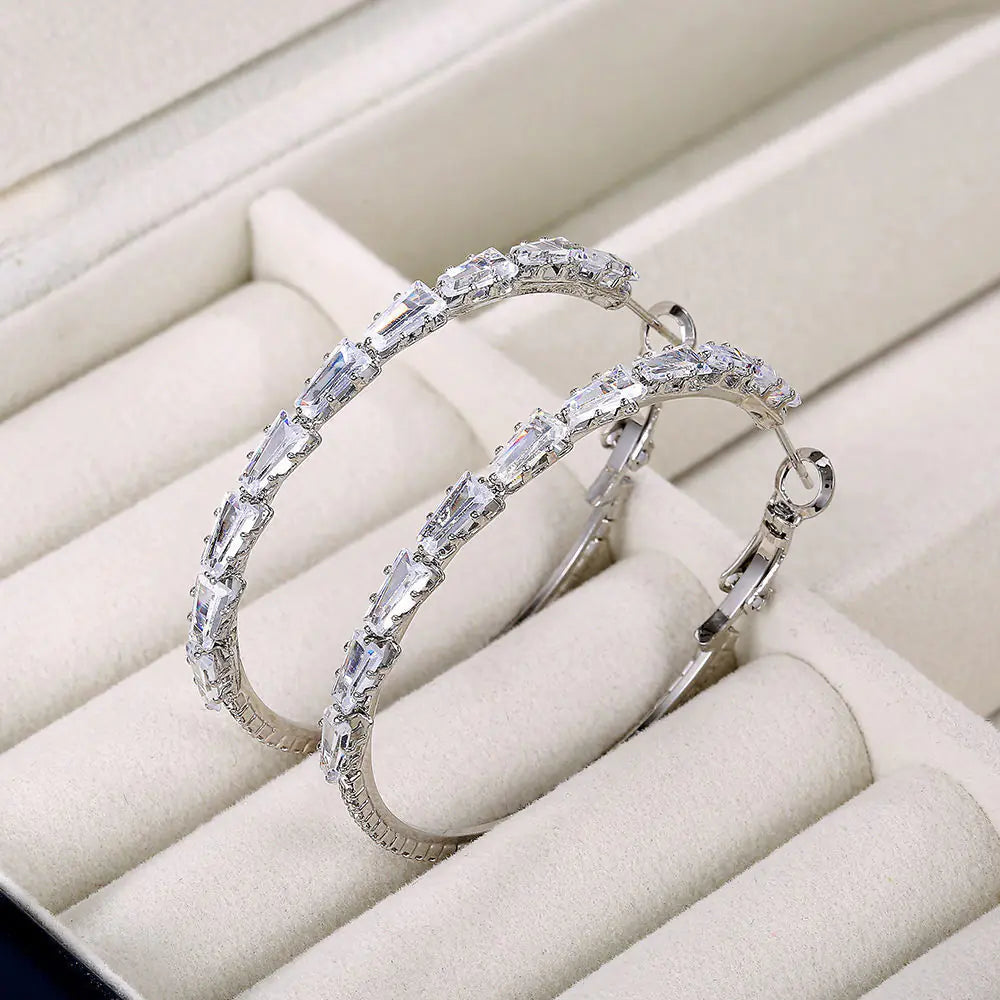 Studded Hoop Earrings