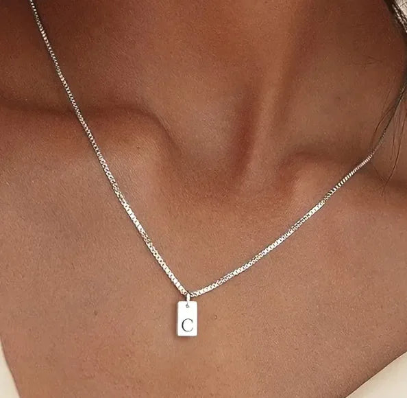 Initial Bar Necklace