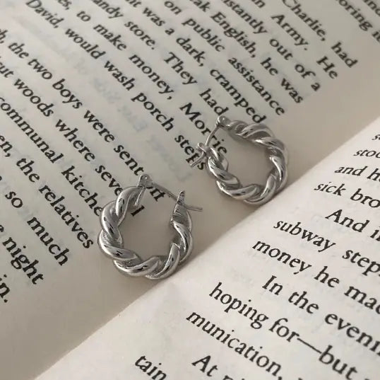 Twist Hoop Earrings