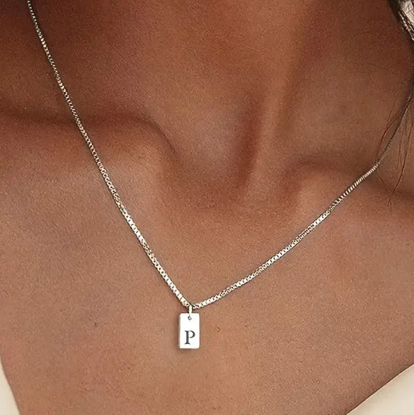 Initial Bar Necklace