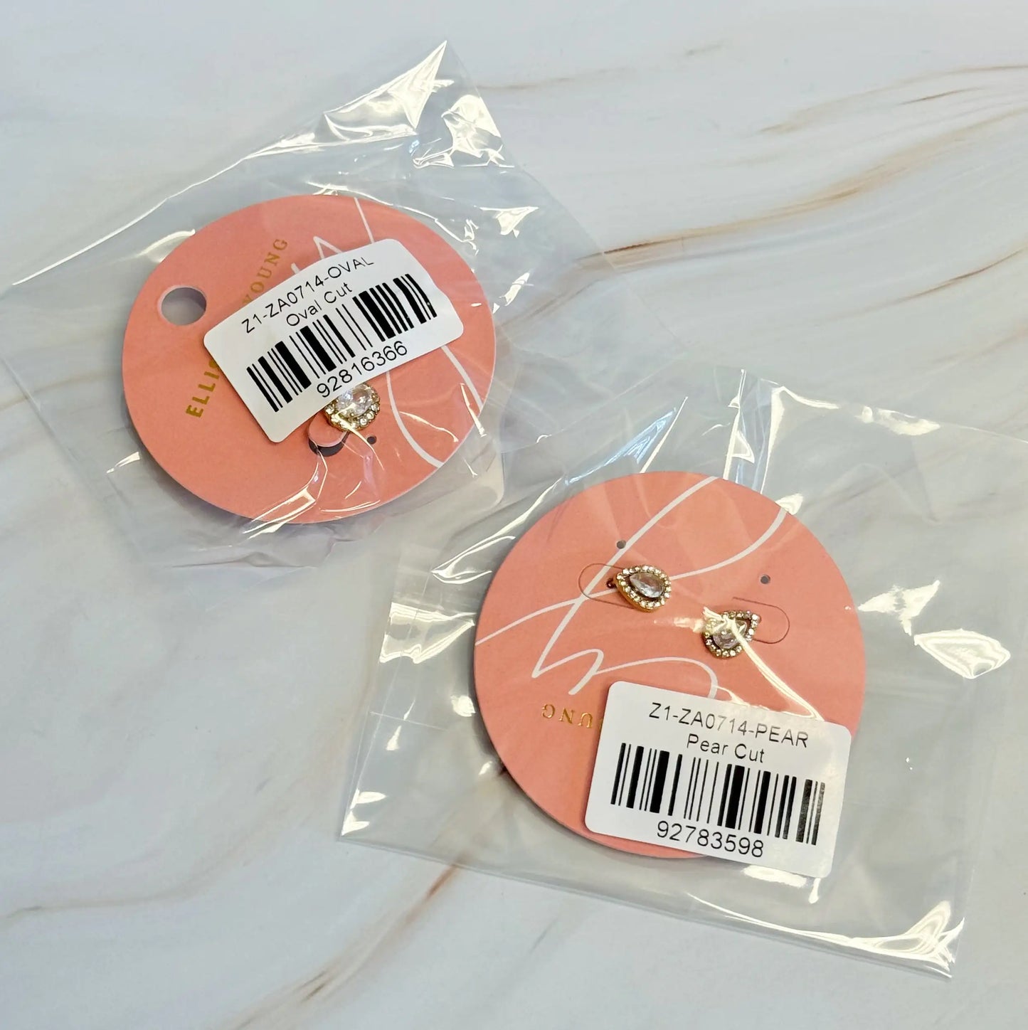 Vintage Crusted Stud Earrings