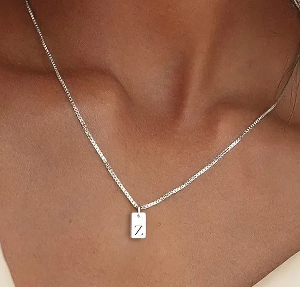 Initial Bar Necklace