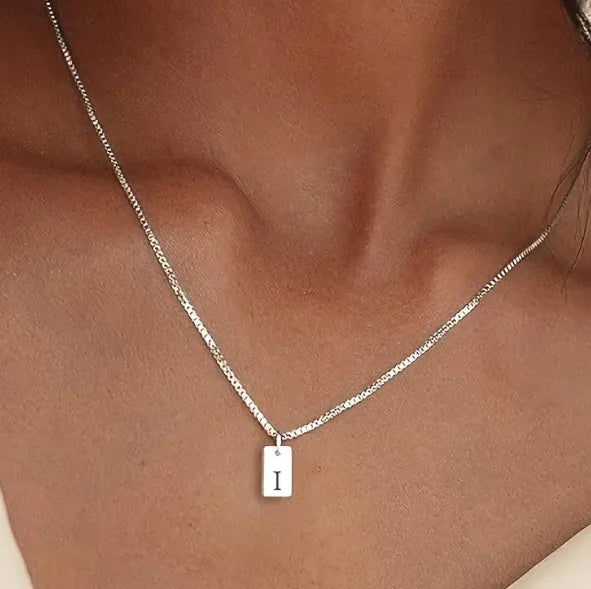 Initial Bar Necklace