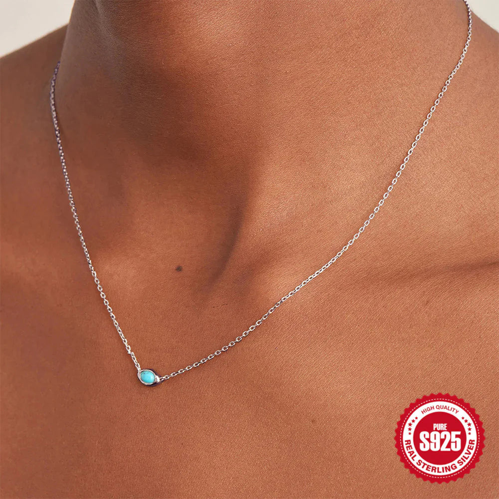 Vintage Turquoise Pendant Necklace