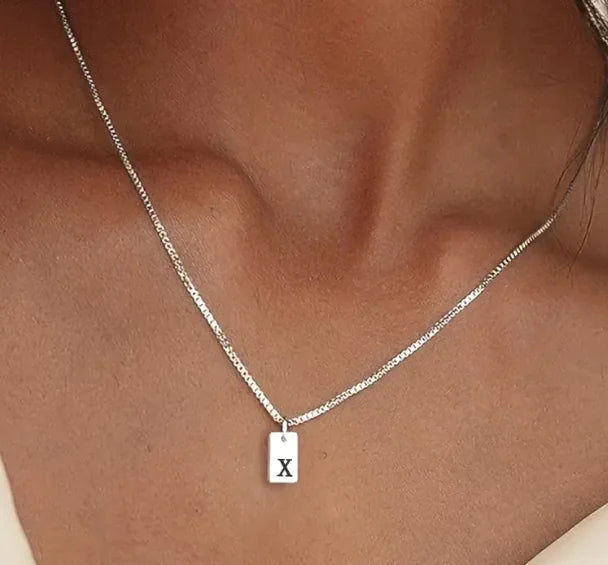 Initial Bar Necklace
