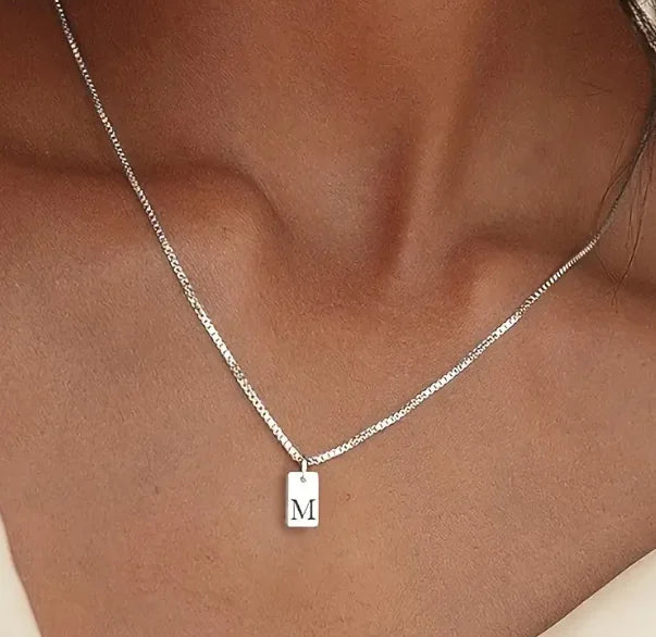 Initial Bar Necklace
