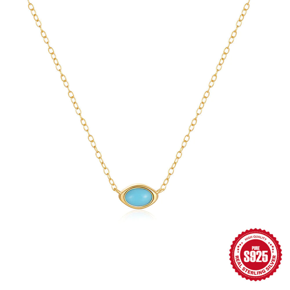 Vintage Turquoise Pendant Necklace
