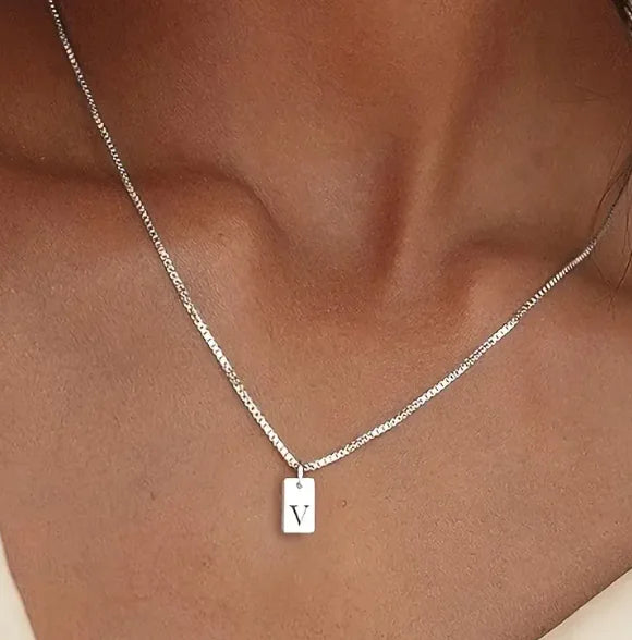 Initial Bar Necklace