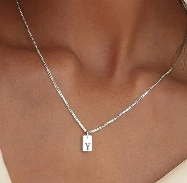 Initial Bar Necklace