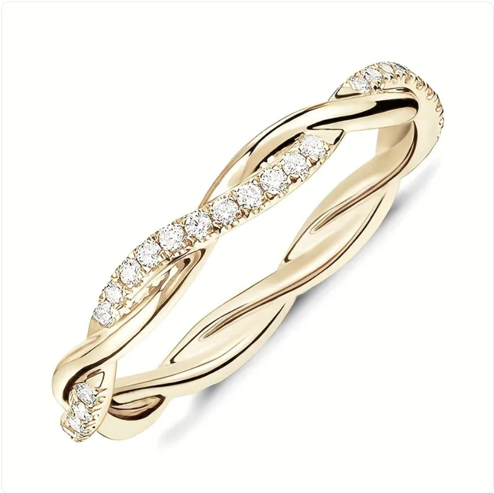 Twisted Diamond Ring