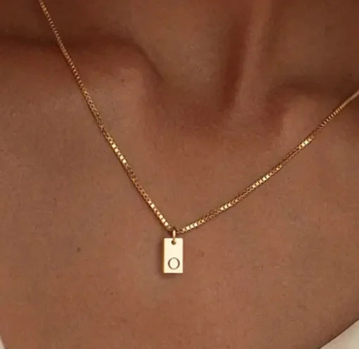 Initial Bar Necklace