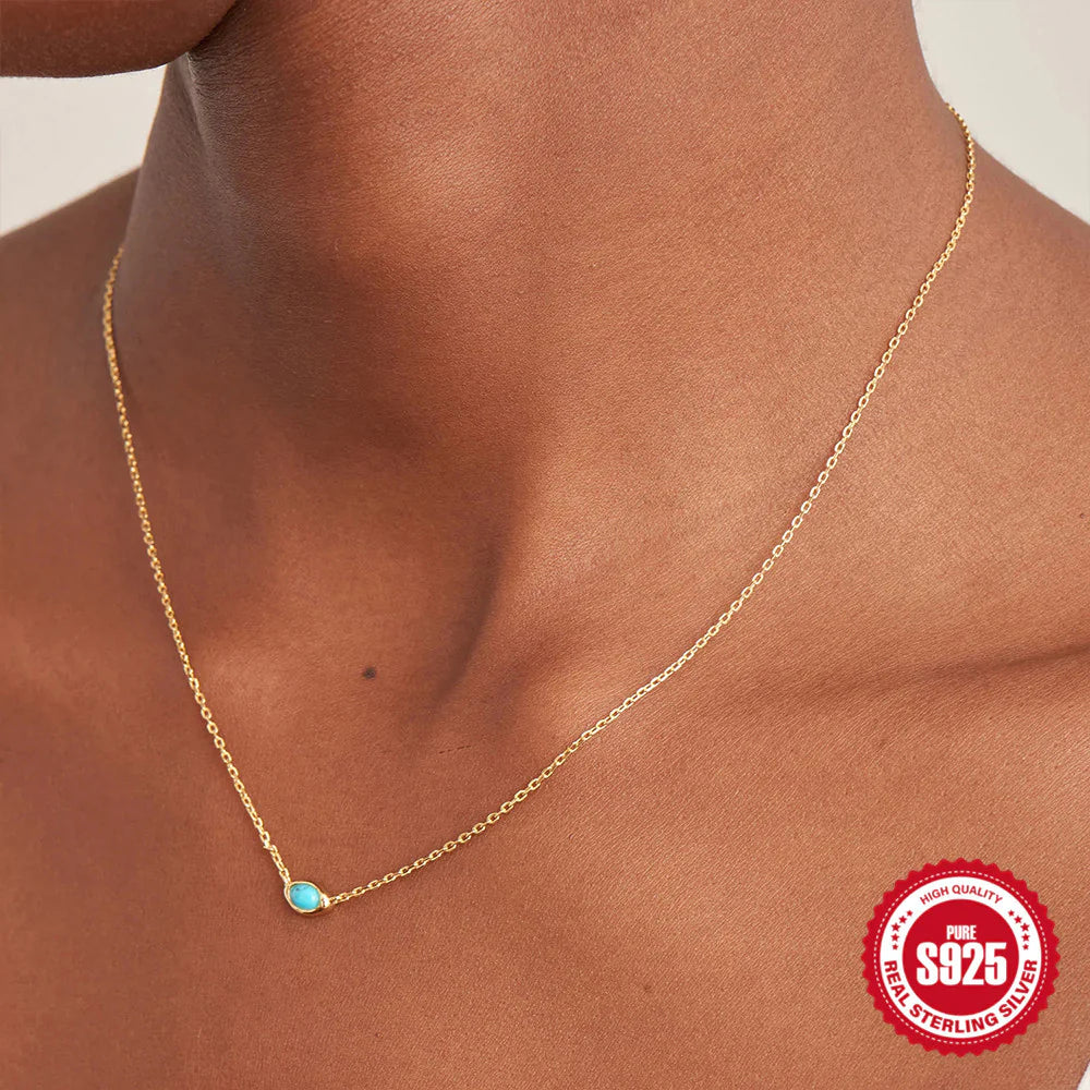 Vintage Turquoise Pendant Necklace