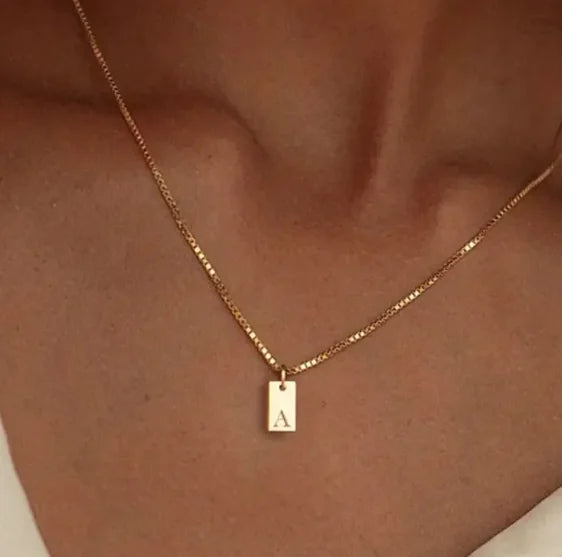 Initial Bar Necklace
