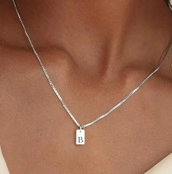 Initial Bar Necklace