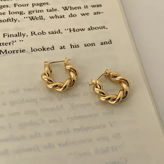 Twist Hoop Earrings