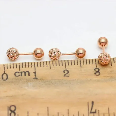 Elegant Minimalist Ball Stud Earrings