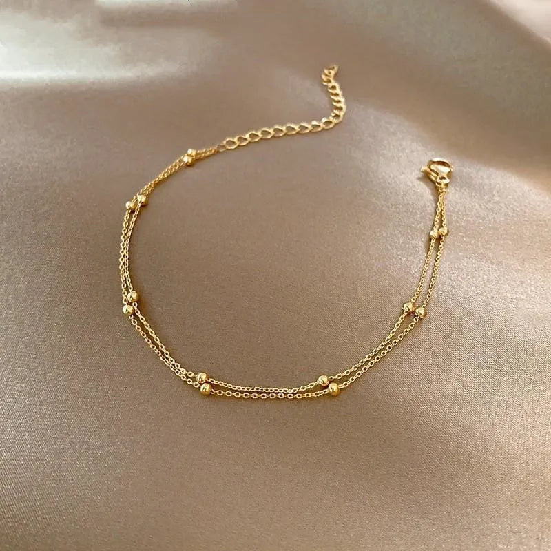 Double Layer Beads Bracelet