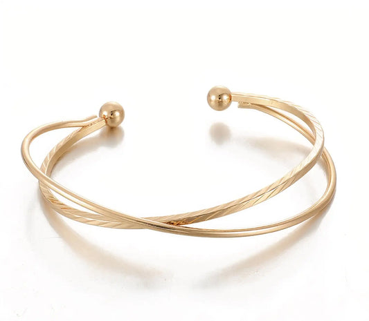 Layered Gold Bracelet Set
