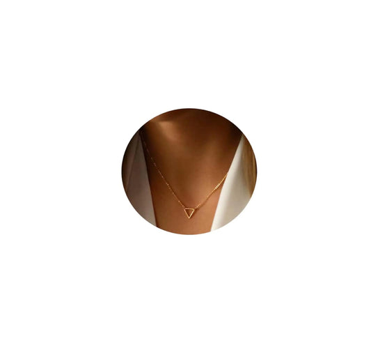 Dainty Triangle Necklace