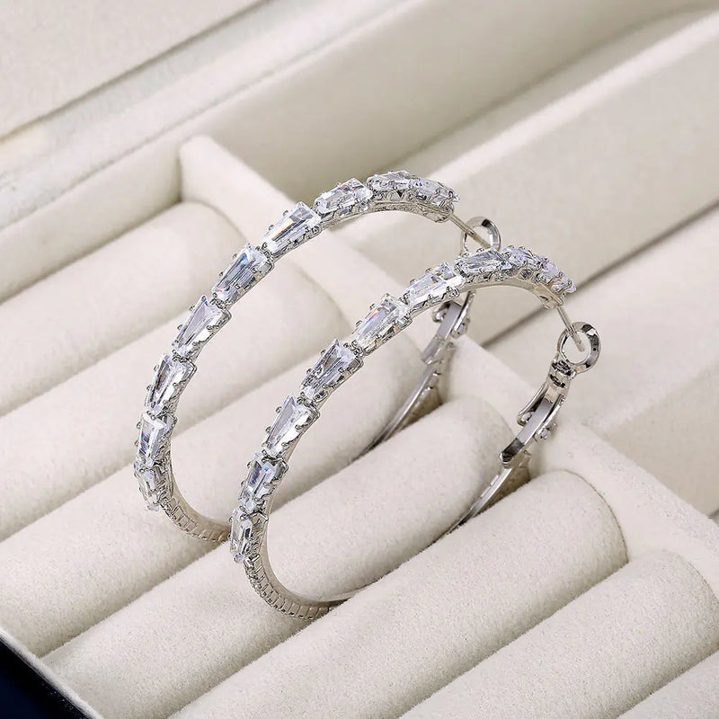 Studded Hoop Earrings