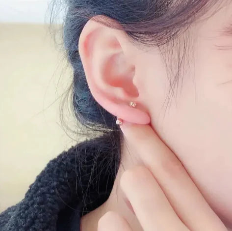 Elegant Minimalist Ball Stud Earrings