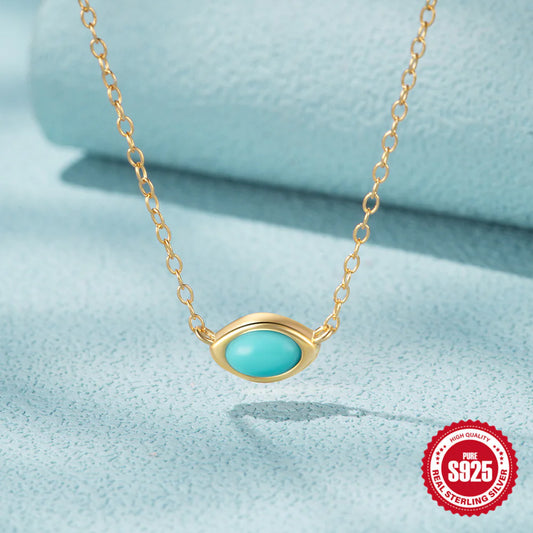 Vintage Turquoise Pendant Necklace