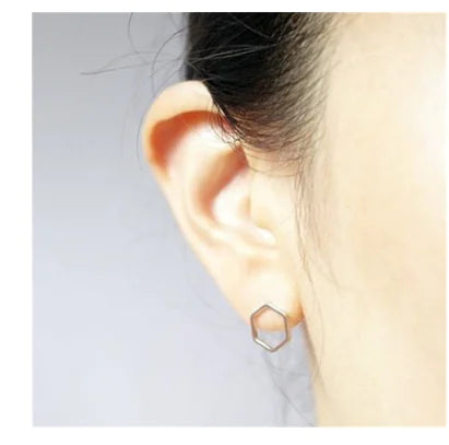 Hexagon Earrings