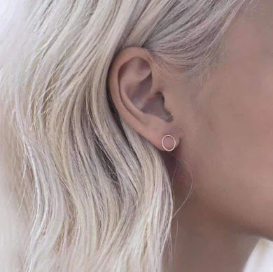 Circle Stud Earrings