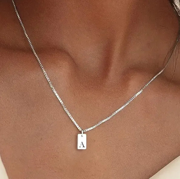 Initial Bar Necklace