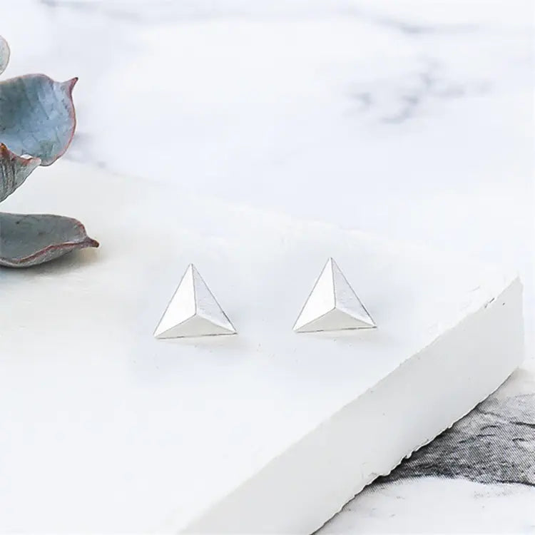 Triangle Minimalist Stud Earrings
