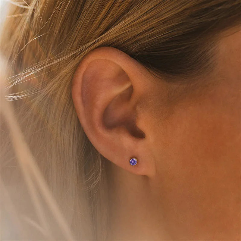 Amelia Birthstone Crystal Earrings