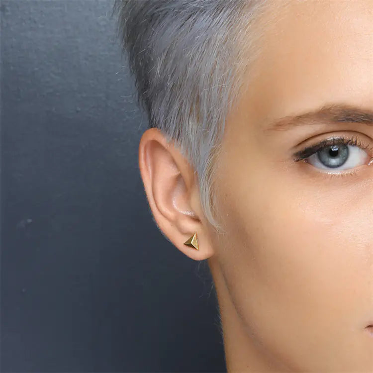 Triangle Minimalist Stud Earrings