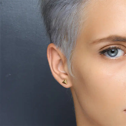 Triangle Minimalist Stud Earrings