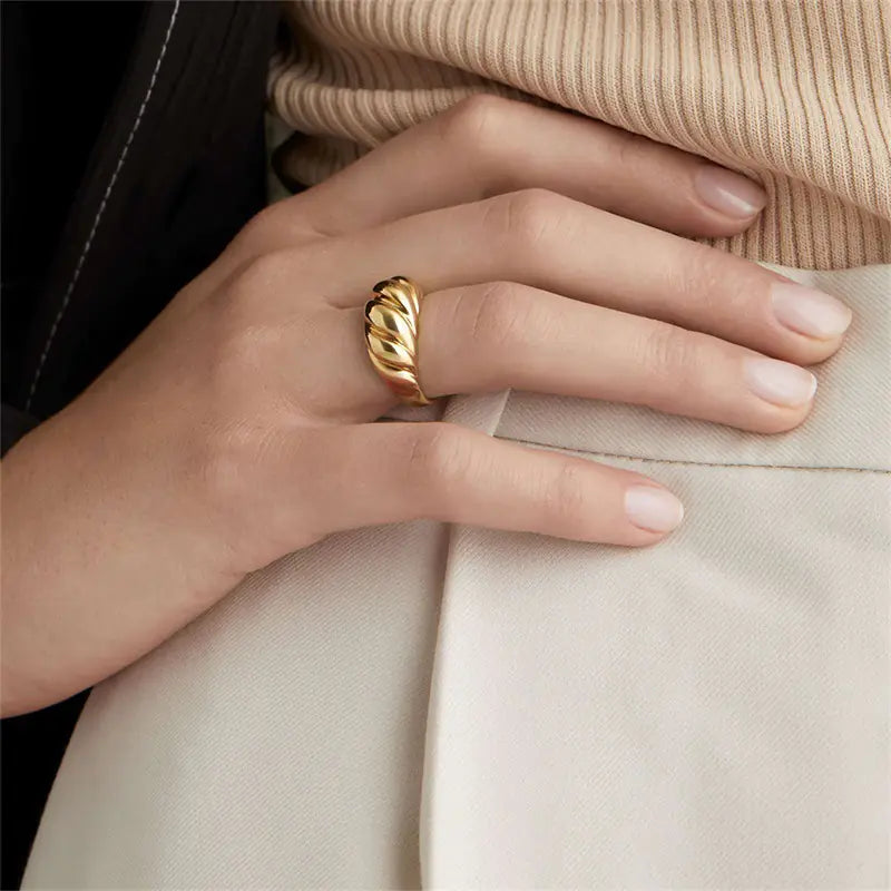 Chunky Gold-Plated Ring
