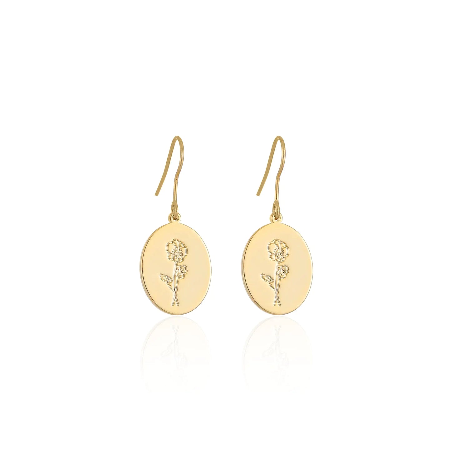 Birth Flower Earrings