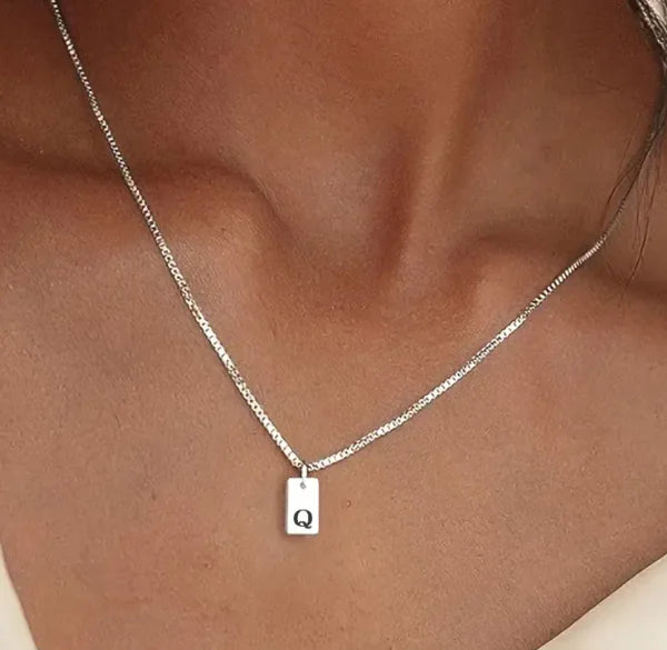 Initial Bar Necklace