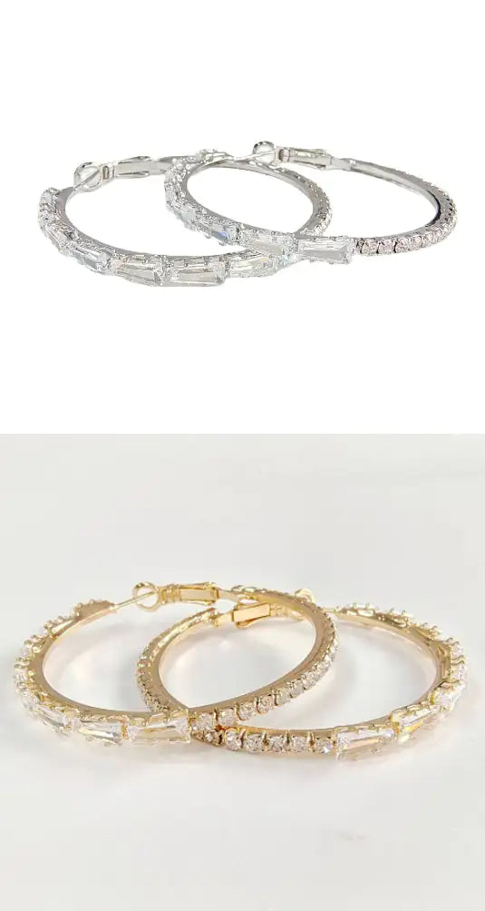 Studded Hoop Earrings