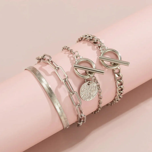 Metal Wind Hollow Chain Bracelet
