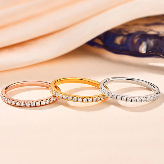 Sterling Silver Moissanite Ring