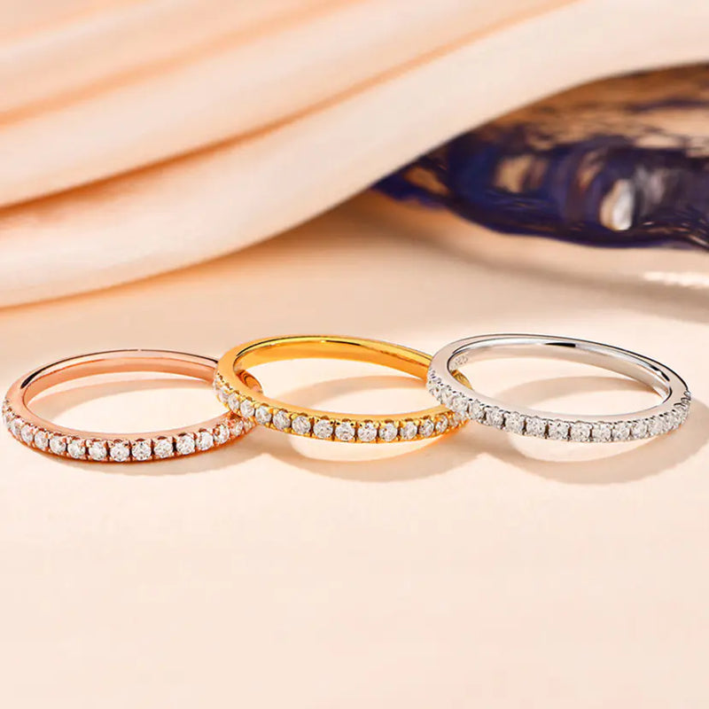 Sterling Silver Moissanite Ring