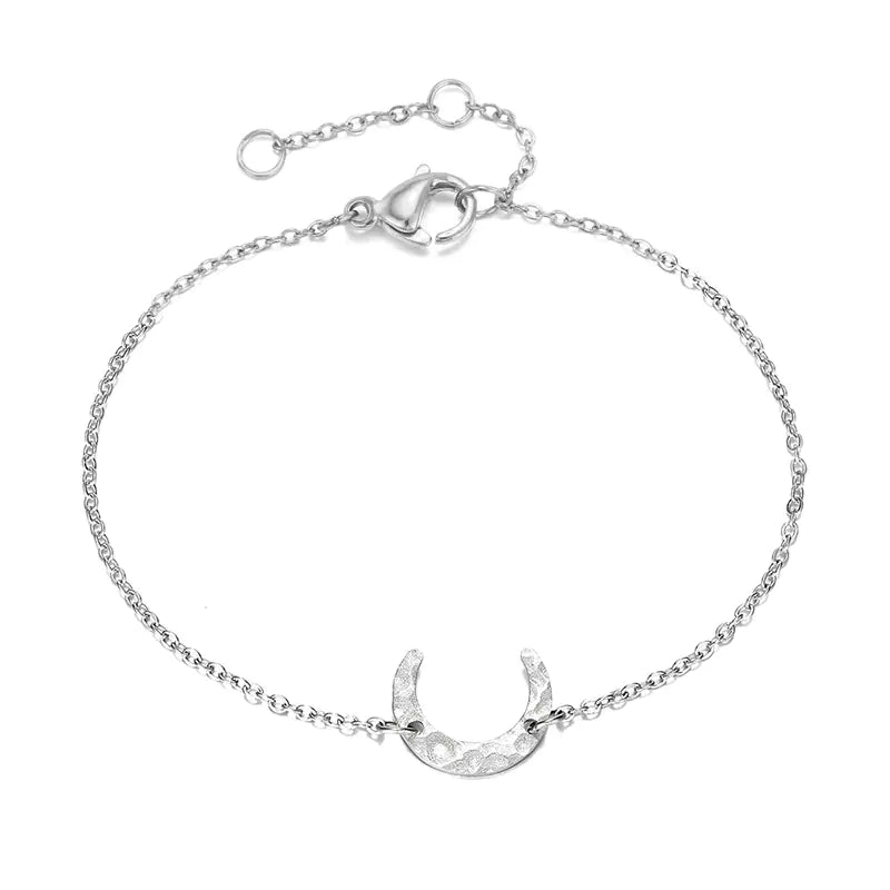 Keris Gold Chain Half Moon Bracelet