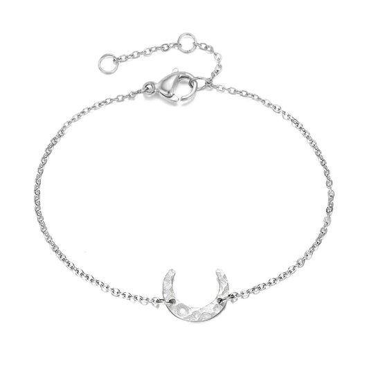 Keris Gold Chain Half Moon Bracelet