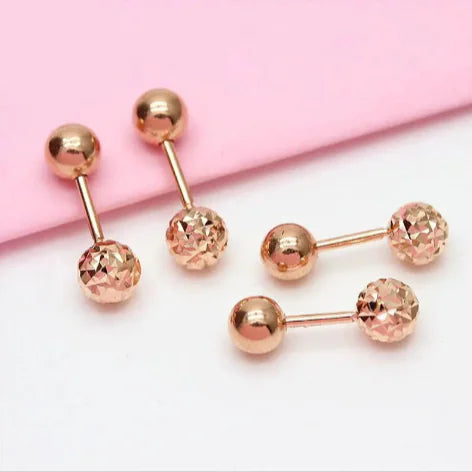 Elegant Minimalist Ball Stud Earrings