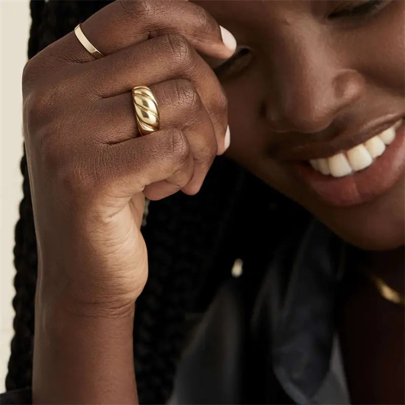 Chunky Gold-Plated Ring
