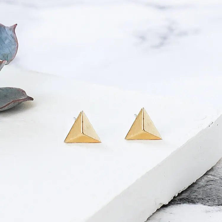 Triangle Minimalist Stud Earrings