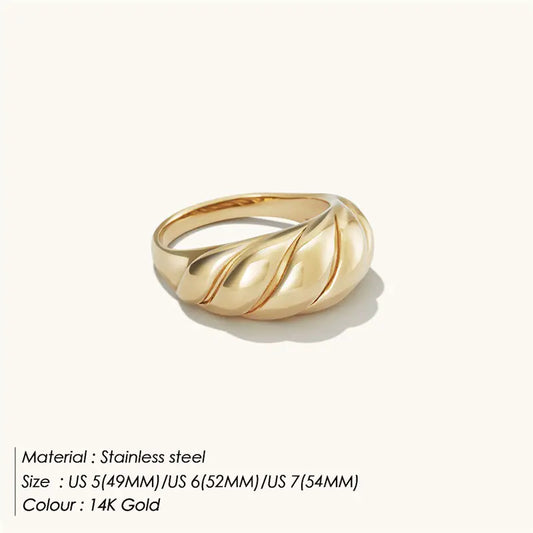 Chunky Gold-Plated Ring