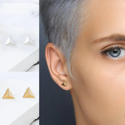 Triangle Minimalist Stud Earrings