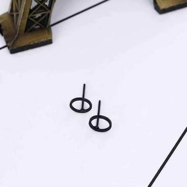 Circle Stud Earrings