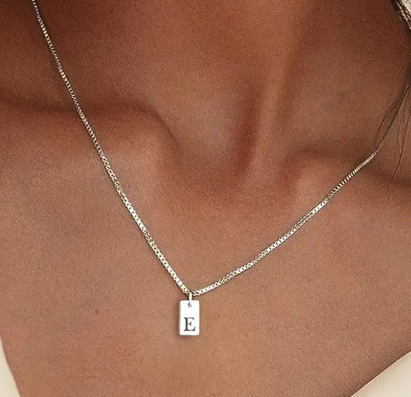 Initial Bar Necklace